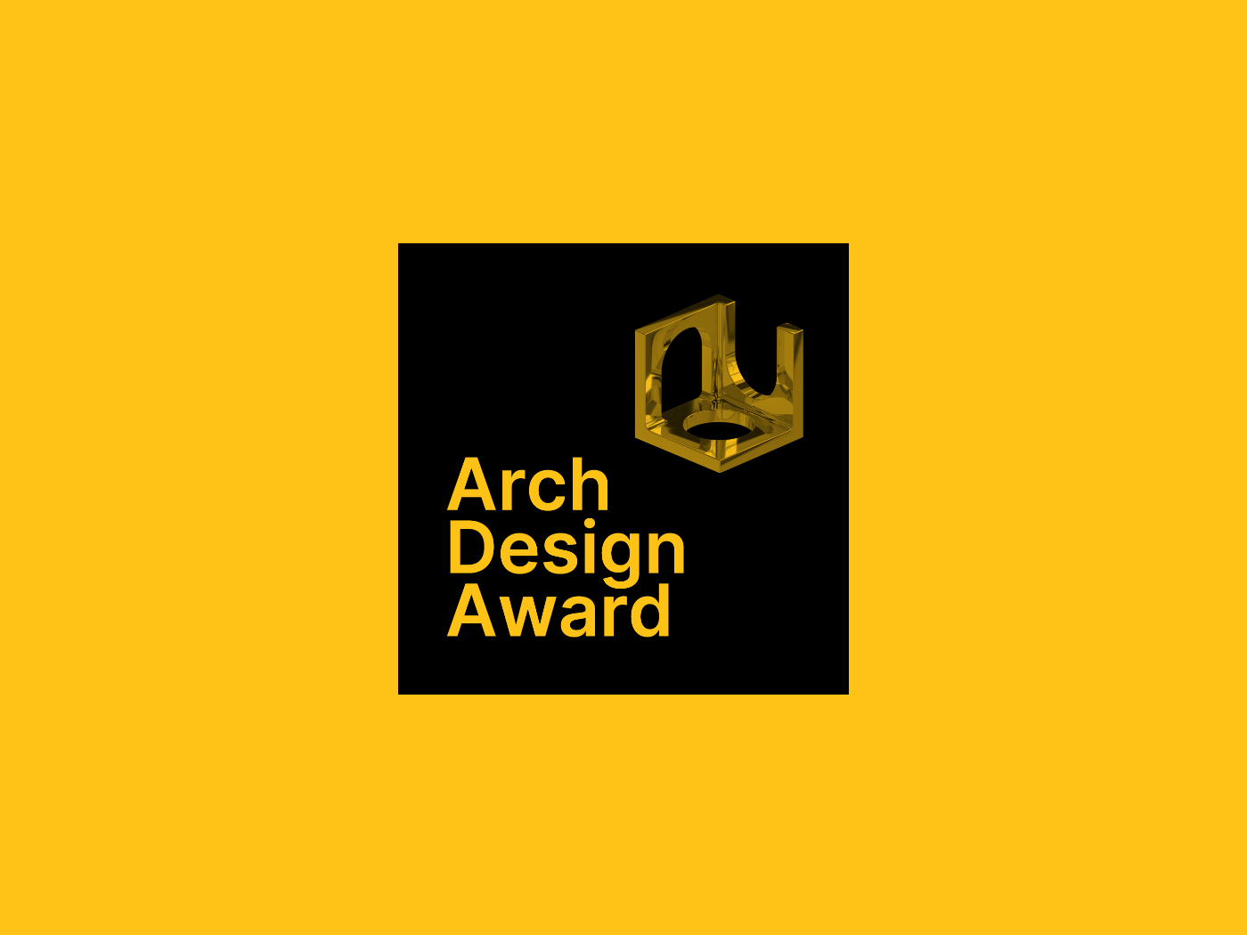Arch Design Awards 2026- Gold in Product Design Category award certificate